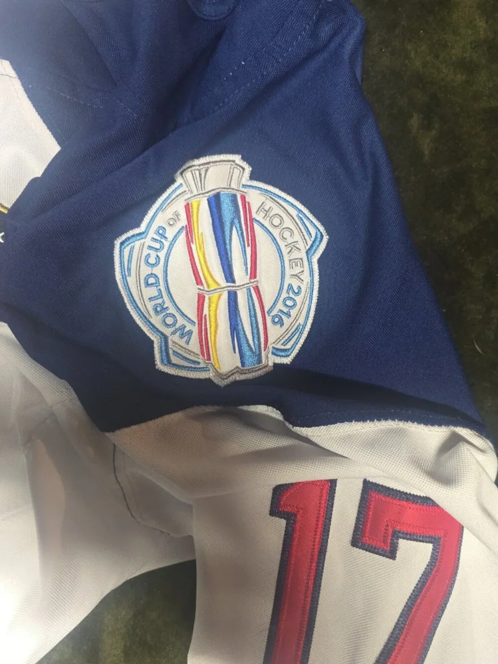 Adidas Team USA 2016 World Cup of Hockey Kesler #17 White Jersey Size M